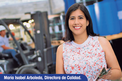 María Isabel Arboleda, Directora de Calidad.