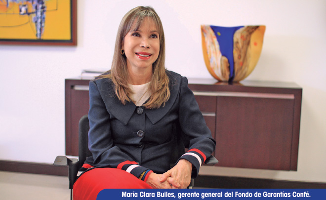 María Clara Builes, gerente general del Fondo de Garantías Confé.