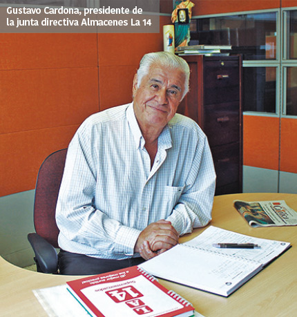 Gustavo Cardona, presidente de la junta directiva Almacenes La 14