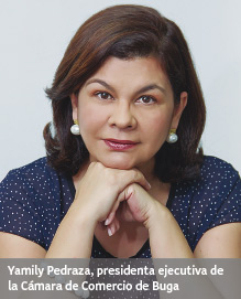 Yamily Pedraza, presidenta ejecutiva de la Cámara de Comercio de Buga 