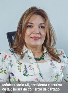 Mónica Osorio Gil, presidenta ejecutiva de la Cámara de Comercio de Cartago