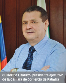 Guillermo Lizarazo, presidente ejecutivo de la Cámara de Comercio de Palmira