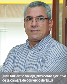Juan Guillermo Vallejo, presidente ejecutivo de la Cámara de Comercio de Tuluá