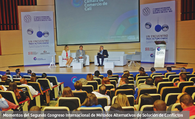Momentos del Segundo Congreso Internacional de Métodos Alternativos de Solución de Conflictos