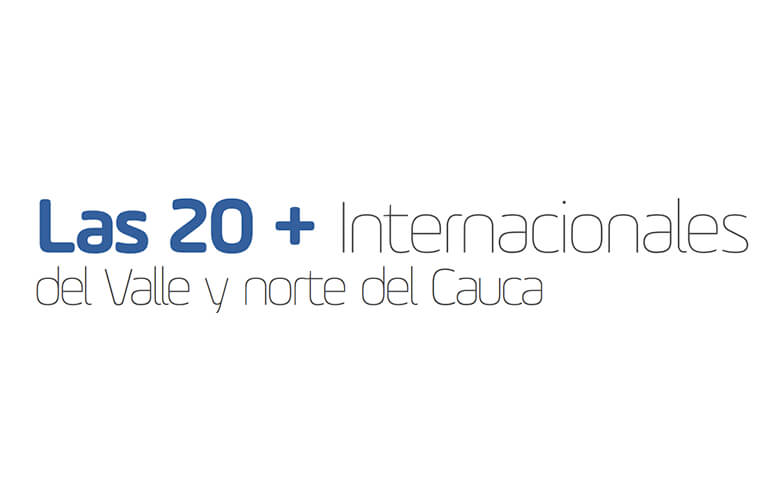 Las 20 + Internacionales del Valle y norte del Cauca