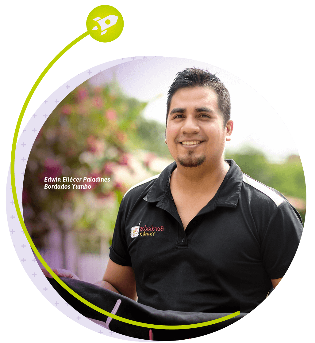 foto empresario edwin Eliecer Paladines bordados Yumbo