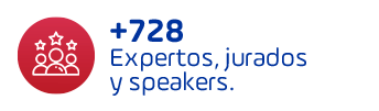 + 728 Expertos, jurados y speakers.