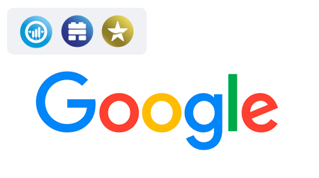 Logo google cluster habitat urbano, economia digital, experiencias