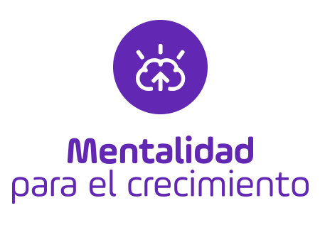 Logo mentalidad para el crecimiento