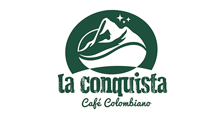 Logo conquista café colombiano