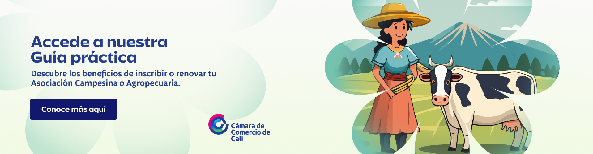 Con esta guía se busca brindar una orientación clara, práctica y confiable sobre los pasos, requisitos y beneficios del proceso de inscripción y renovación en la Cámara de Comercio de las Asociaciones Campesinas y Agropecuarias.